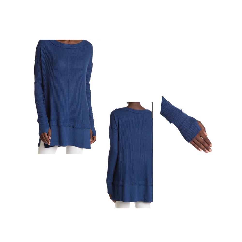 Free People North Shore Thermal Knit Tunic Top